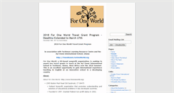 Desktop Screenshot of foroneworld.org